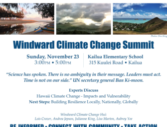 Summit this Sunday at Kailua Elementary School